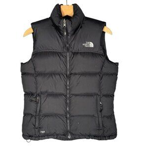 The North Face Women's Black Down Filled Puffer Vest 700 Fill Medium